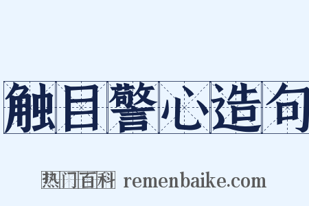 触目警心造句是什么意思的图片